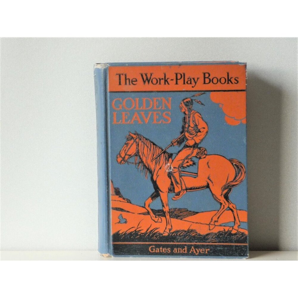 Vintage School Textbook The Work-Play Books Golden Leaves Level 6 Reader